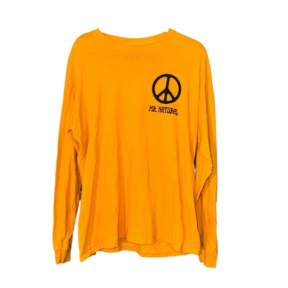 Urban Outfitters Other - Urban Outfitters Mr. Natural Peace On Earth Long Sleeve Yellow Shirt Men…